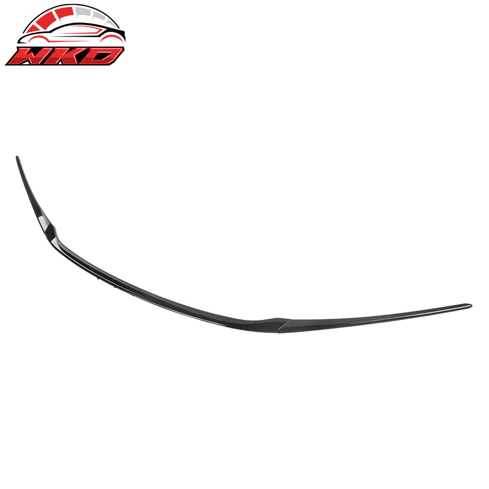 Fits 22-26 Honda Civic MD Style 3PCS Hood Bonnet Grille Trim Kit ABS Gloss Black