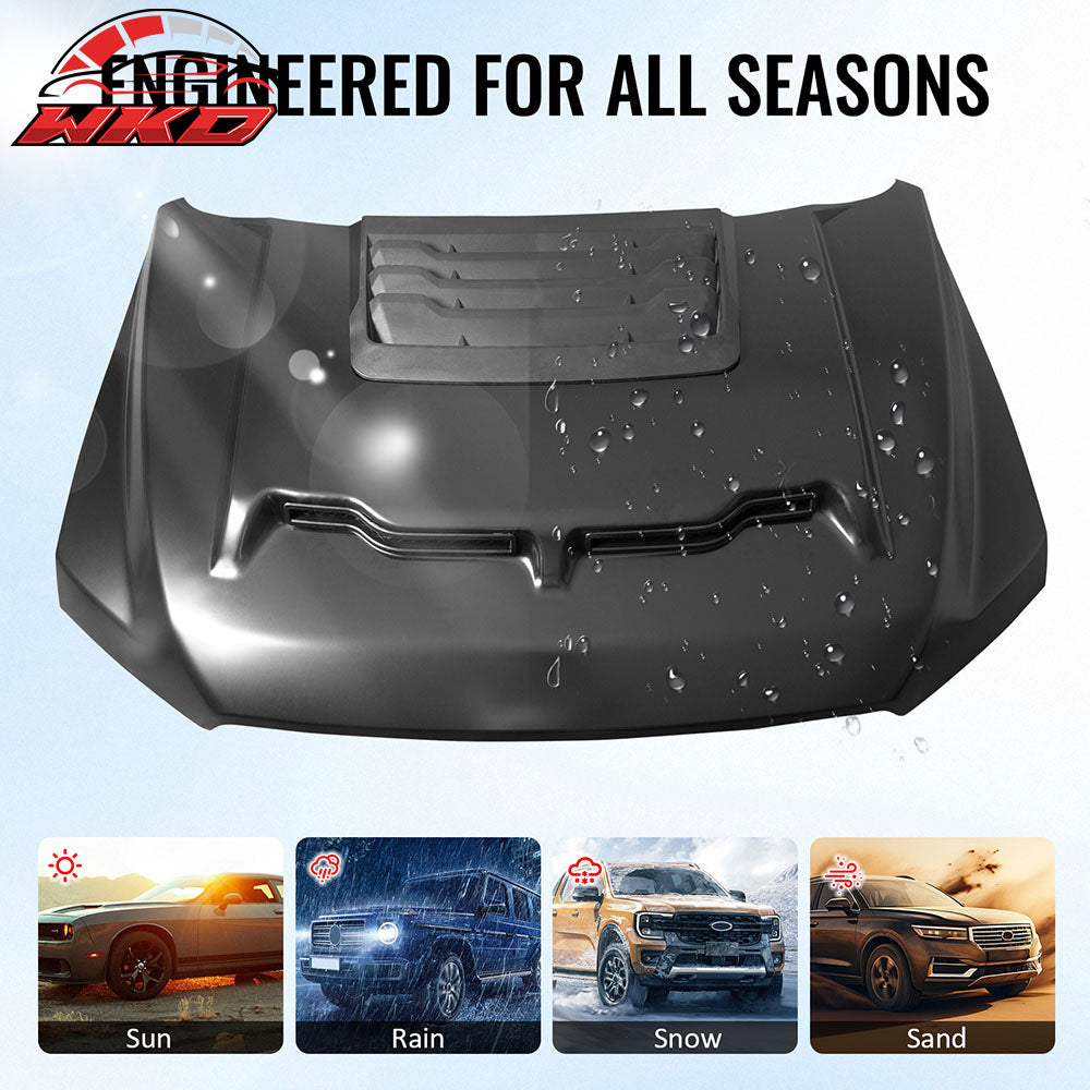 Fits 15-20 Ford F-150 Hood Cover Shelby Baja Style Engine Bonnet Scoop Panel