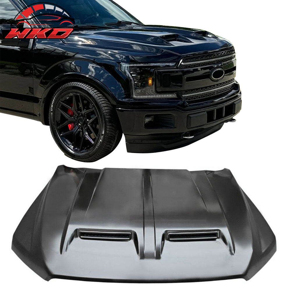 Fits 15-20 Ford F-150 Hood Cover Raptor Style Front Engine Bonnet Scoop Panel