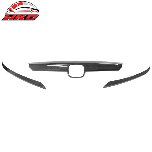 21-22 Honda Accord OE ABS Hood Bonnet Grille Trim Carbon Fiber Print 3PCS | Wholesale