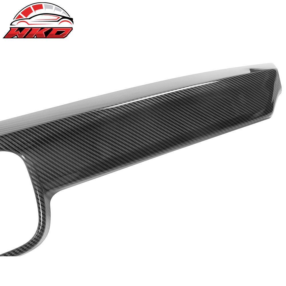 Fits 21-22 Honda Accord OE ABS Hood Bonnet Grille Trim Carbon Fiber Print 3PCS