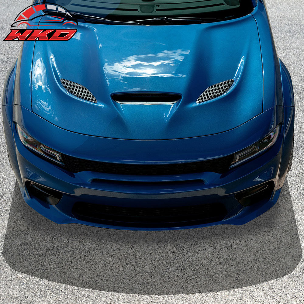 SRT Hellcat Style Aluminum Hood ScoopVent fits 2015-2023 Dodge Charger