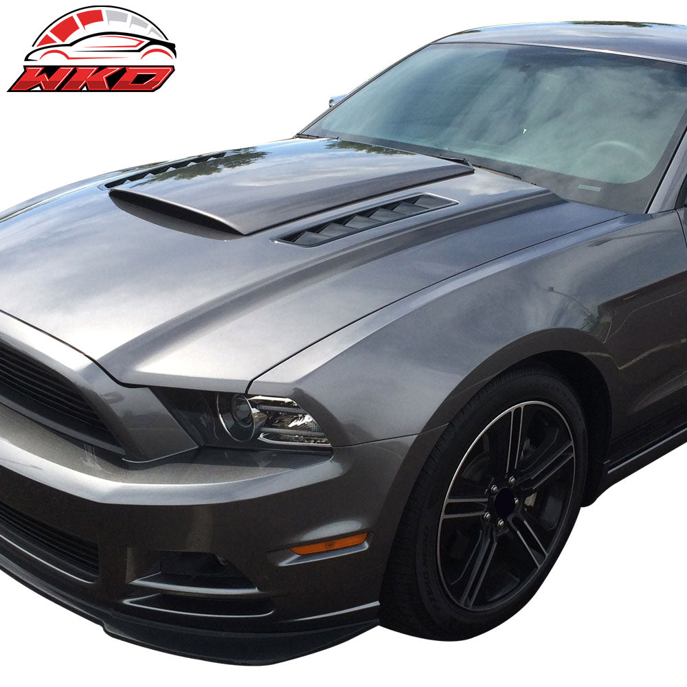 Universal Fitment Air Flow Hood Vent Scoop Bonnet Cover 2PC 20x5 Inch - PP