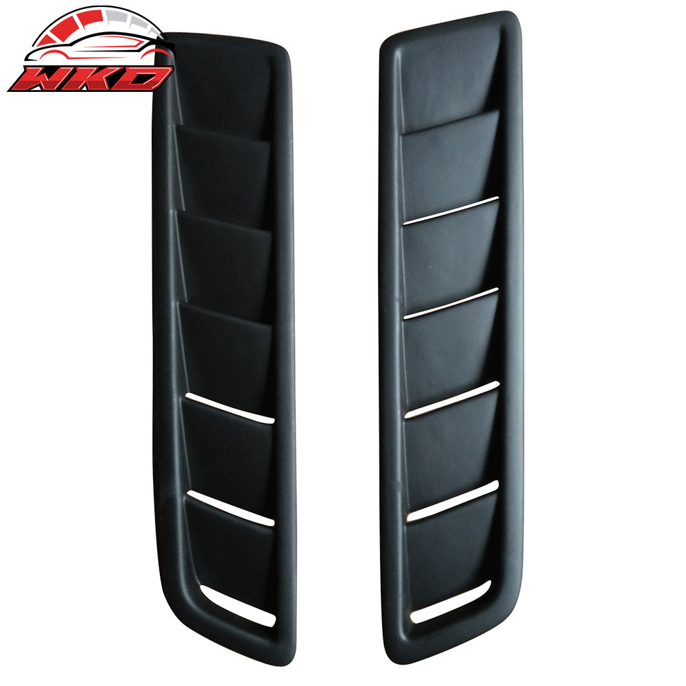 Universal Fitment Air Flow Hood Vent Scoop Bonnet Cover 2PC 20x5 Inch - PP