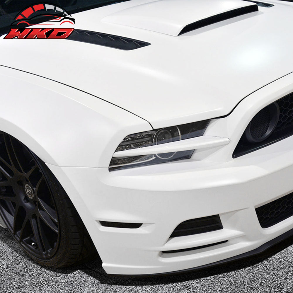 Universal Fitment Air Flow Hood Vent Scoop Bonnet Cover 2PC 20x5 Inch - PP