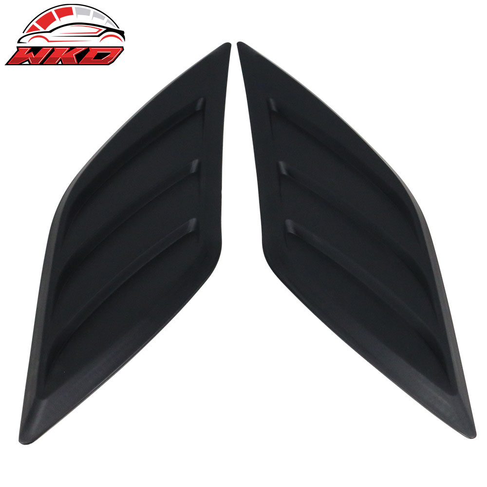 Fits 16-20 Honda Civic V3 Style Air Flow Vent Hood Vent Scoop Unpainted ABS