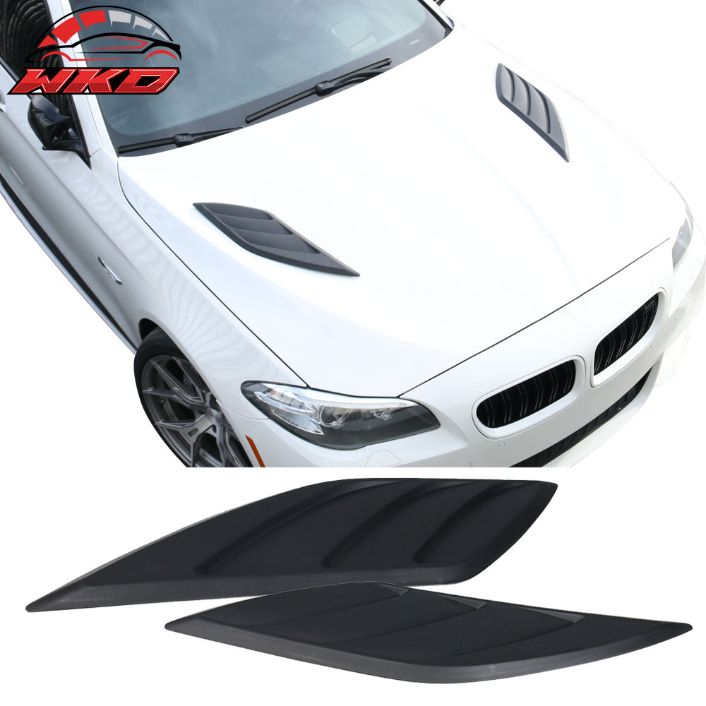 Universal IKON Style 2PCS Car Air Flow Intake Hood Scoop Vent Bonnet Covers ABS