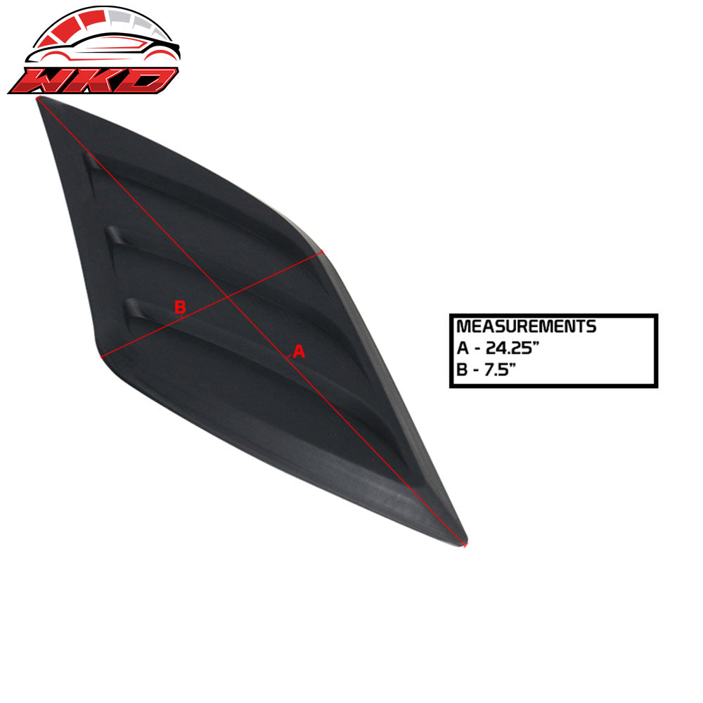 Universal IKON Style 2PCS Car Air Flow Intake Hood Scoop Vent Bonnet Covers ABS