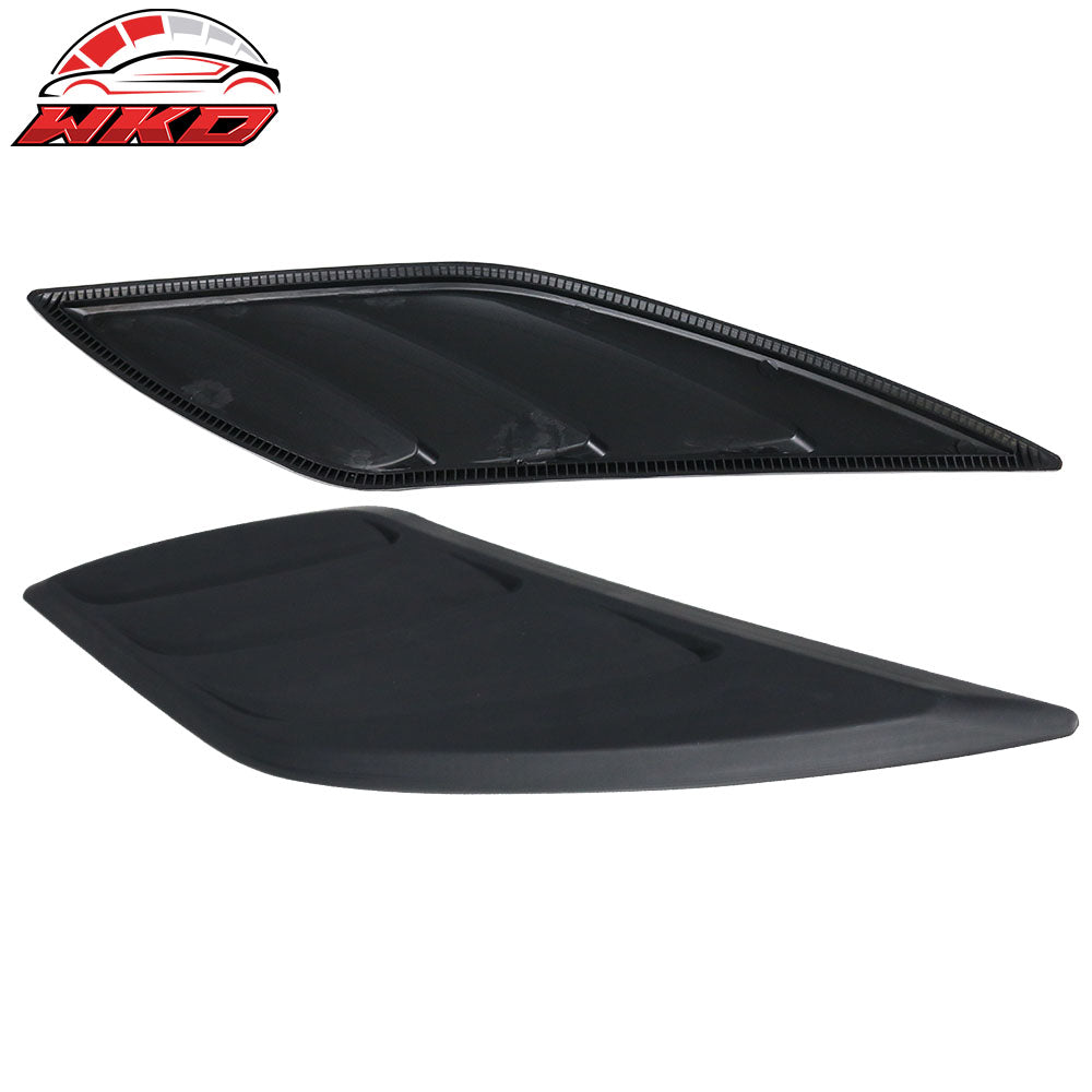 Universal IKON Style 2PCS Car Air Flow Intake Hood Scoop Vent Bonnet Covers ABS