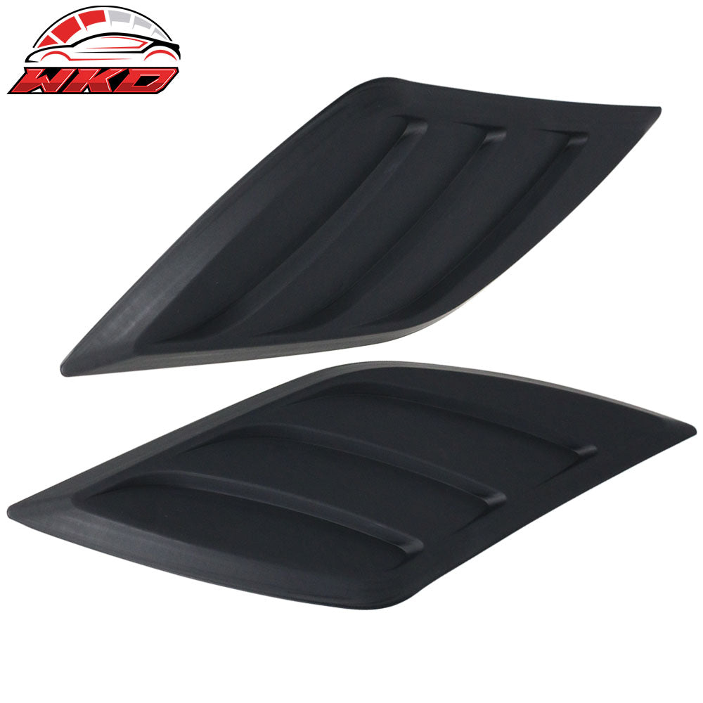 Universal IKON Style 2PCS Car Air Flow Intake Hood Scoop Vent Bonnet Covers ABS