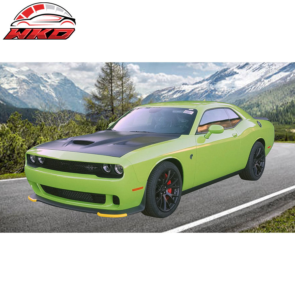Fits 08-23 Dodge Challenger Hellcat Style Front Hood Panel Replacement Aluminum