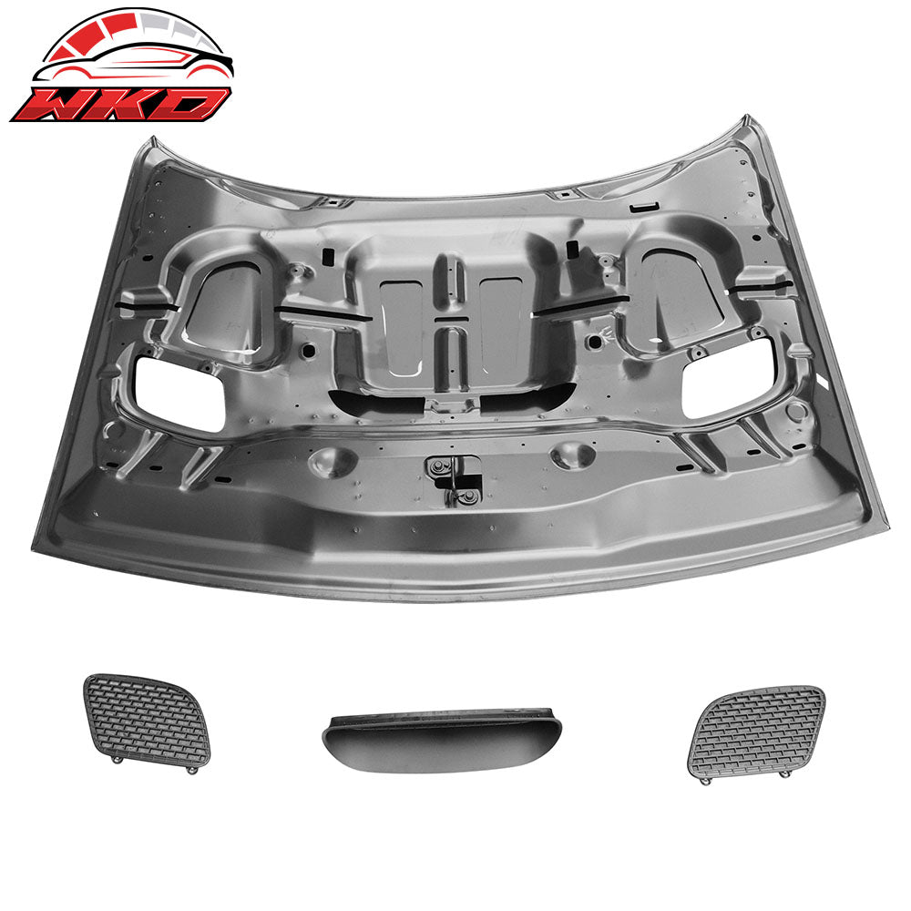 Fits 08-23 Dodge Challenger Hellcat Style Front Hood Panel Replacement Aluminum