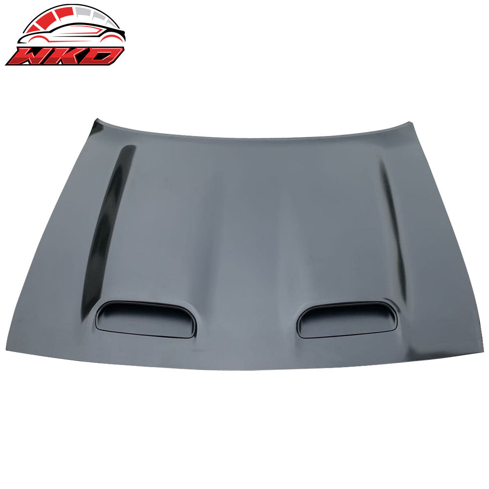 2008-23 Dodge Challenger Hellcat Style Hood Unpainted - Aluminum | Wholesale