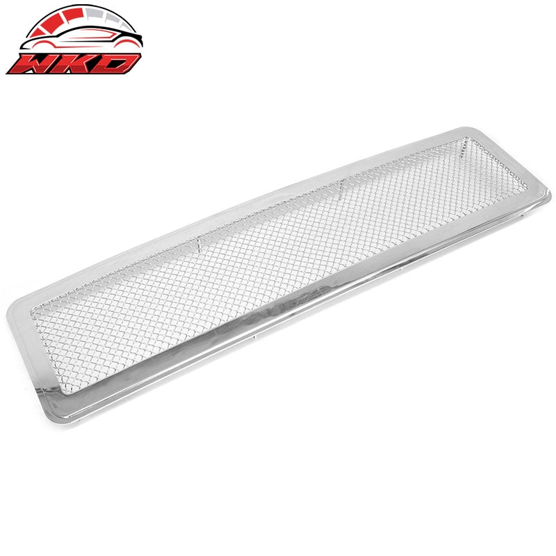 Fits 2003-2009 Hummer H2 Mesh Style Front Bumper Grille Chrome Stainless Steel