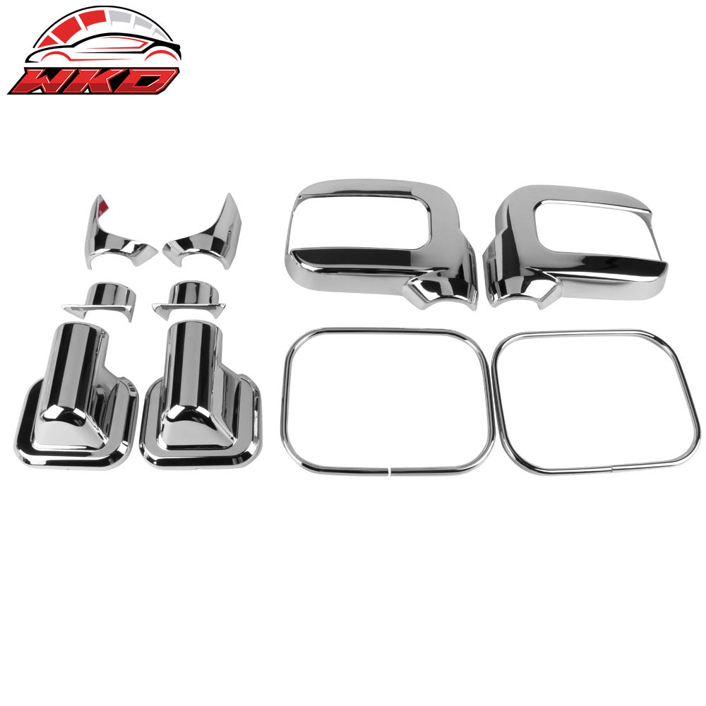 Fits 06-09 Hummer H2 ABS Chrome Door Handle Tail Lamp Mirror Vent Cover License