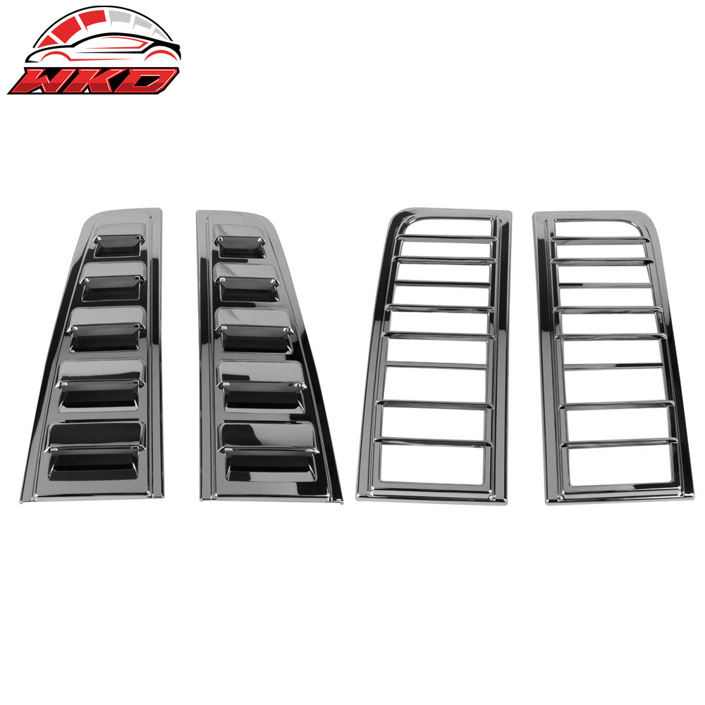Fits 06-09 Hummer H2 ABS Chrome Door Handle Tail Lamp Mirror Vent Cover License
