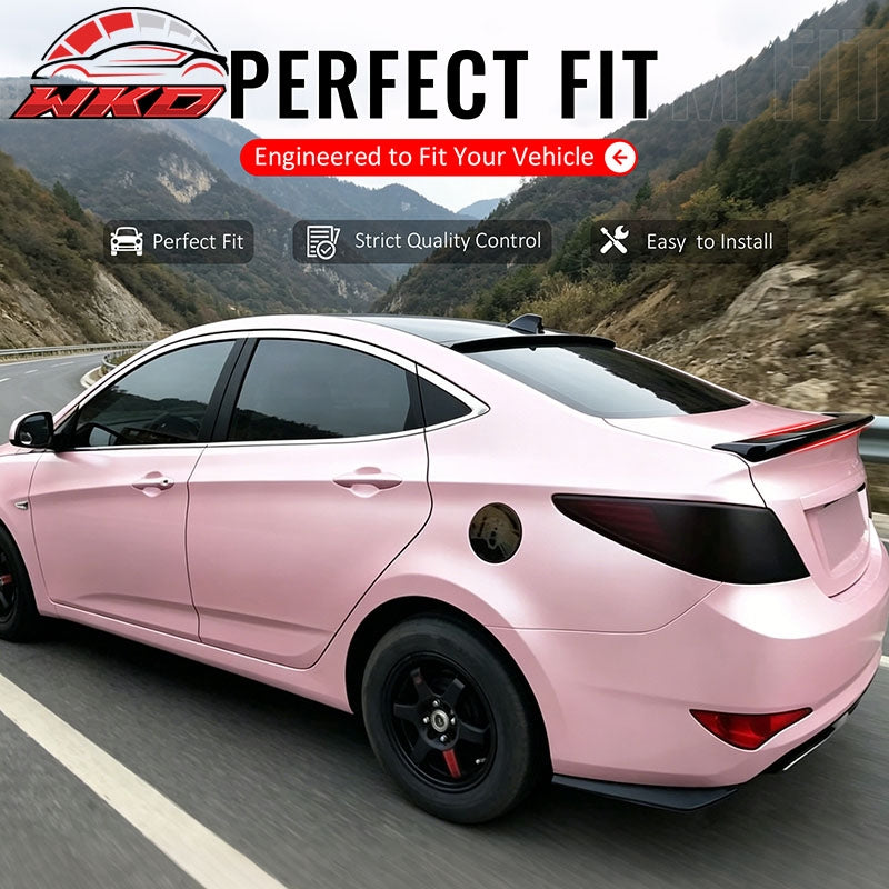Wholesale 2012-2017 Hyundai Accent Sedan 4DR Rear Trunk Spoiler Wing Gloss Black ABS - Wikond Auto