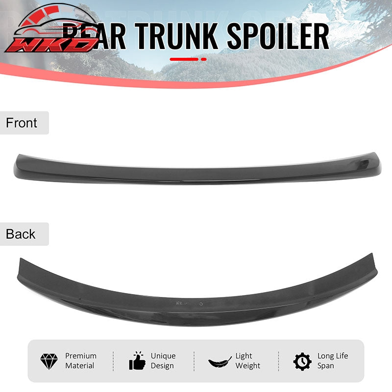 Wholesale 2012-2017 Hyundai Accent Sedan 4DR Rear Trunk Spoiler Wing Gloss Black ABS - Wikond Auto