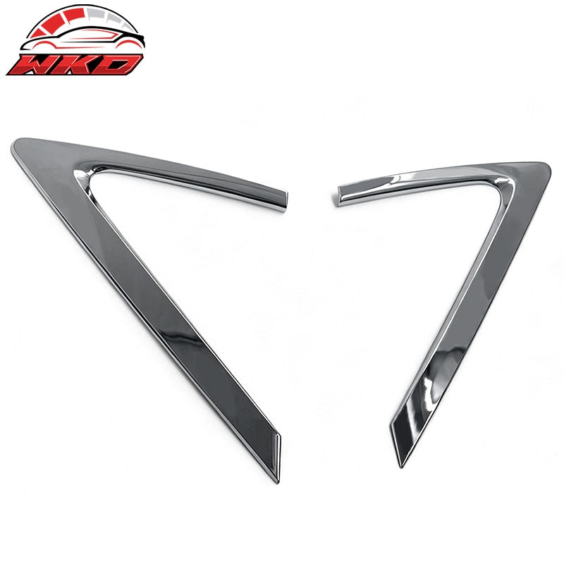 Fits 12-15 Hyundai Accent Sedan 2PCS C Pillar Molding Trim Garnish Chrome ABS