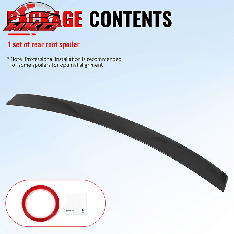 Wholesale 2012-2017 Hyundai Accent Sedan Gloss Black Rear Window Roof Spoiler ABS - Wikond Auto