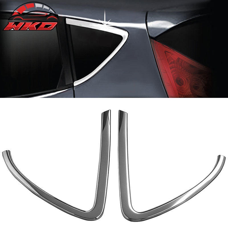 Fits 12-17 Hyundai Accent 2PCS Window C Pillar Molding Trim Garnish ABS Chrome