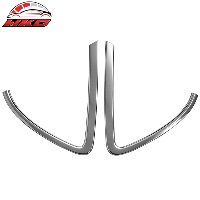 Fits 12-17 Hyundai Accent 2PCS Window C Pillar Molding Trim Garnish ABS Chrome