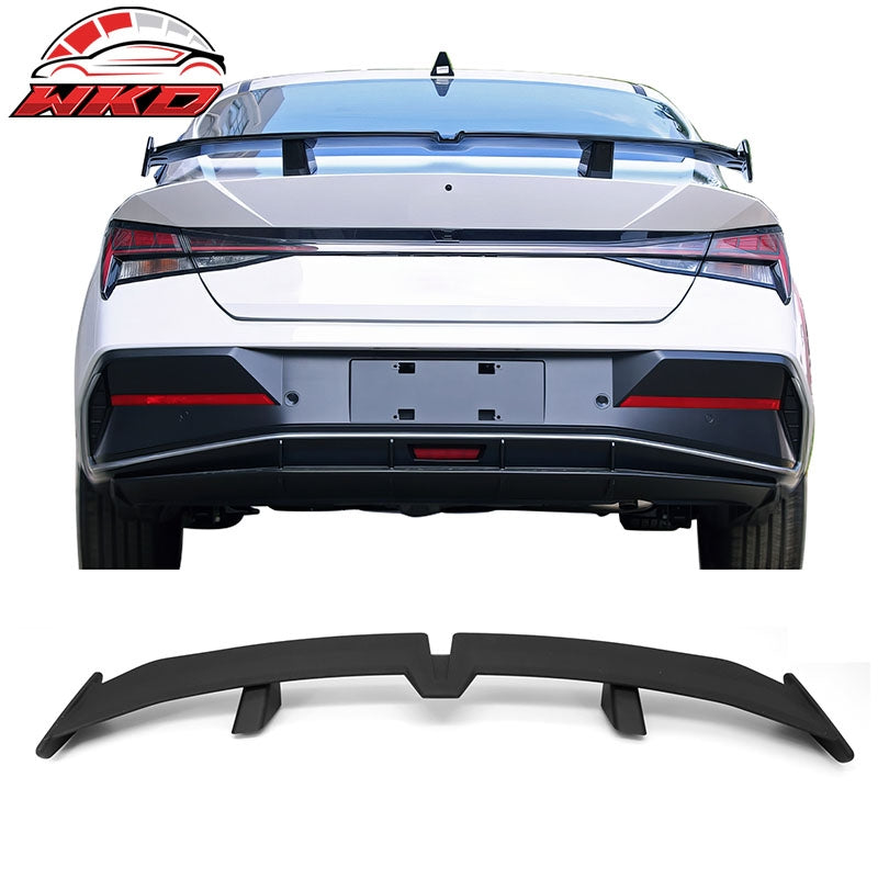Wholesale 21-26 Hyundai Elantra 54" PRO Style Rear Trunk Spoiler Wing Matte Black ABS - Wikond Auto