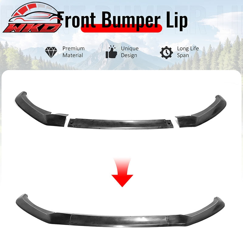 Wholesale 17-18 Hyundai Elantra GT Style Unpainted Front Bumper Lip Spoiler PU 3PCS - Wikond Auto