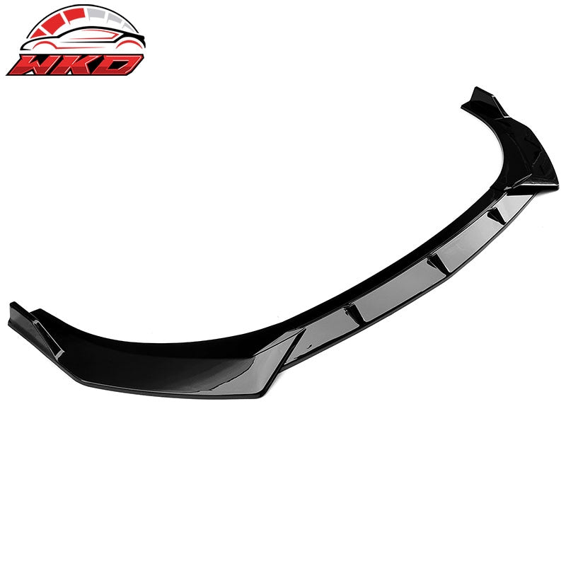 Fits 21-23 Hyundai Elantra Gloss Black Front Bumper Lip Spoiler Splitter PP 3PCS