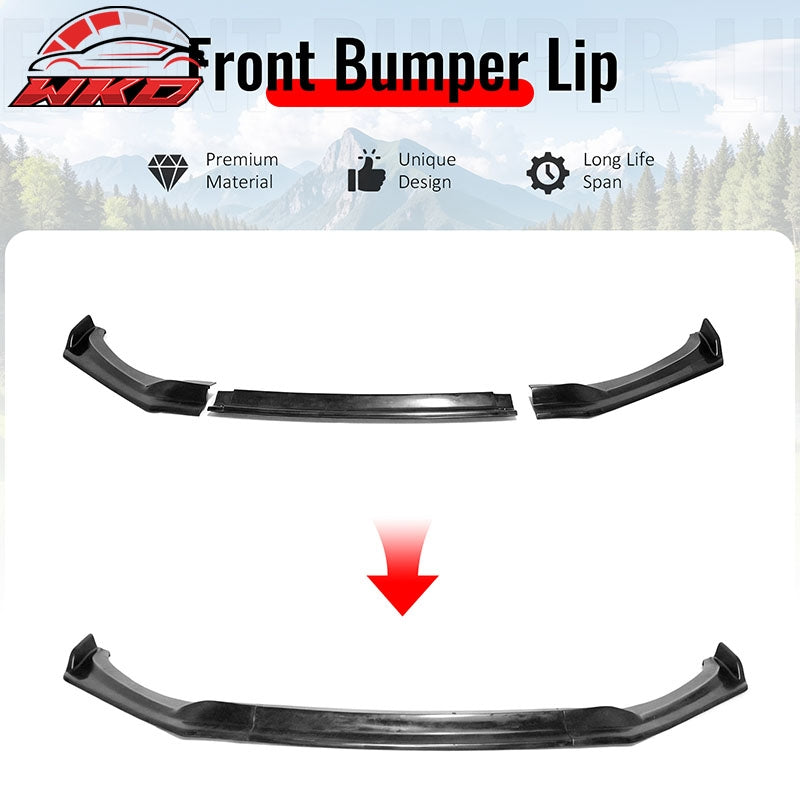 Wholesale 17-18 Hyundai Elantra IK4 Style PU Front Bumper Lip Spoiler Unpainted 3PCS - Wikond Auto