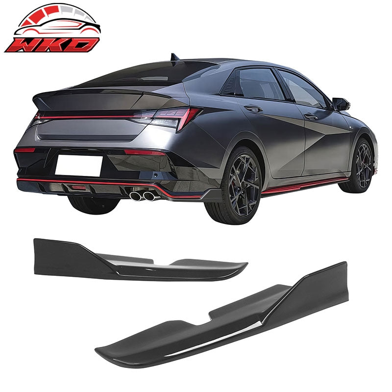 Wholesale For 24-26 Hyundai Elantra N Line Gloss Black IKON Rear Bumper Side Corner Aprons