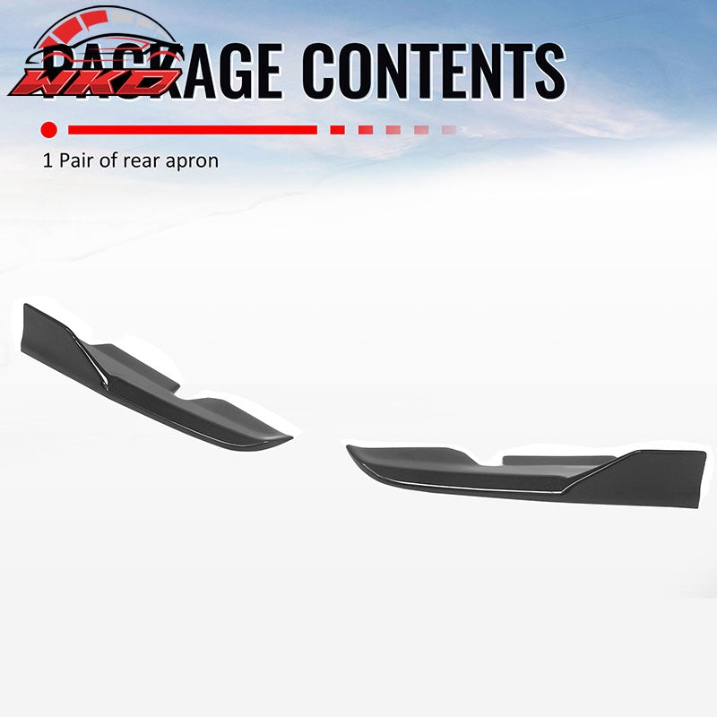 For 24-26 Hyundai Elantra N Line Gloss Black IKON Rear Bumper Side Corner Aprons