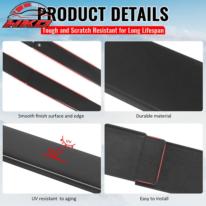 Fits 21-26 Hyundai Elantra N Line IKON Side Skirt Extension Lip ABS Gloss Black
