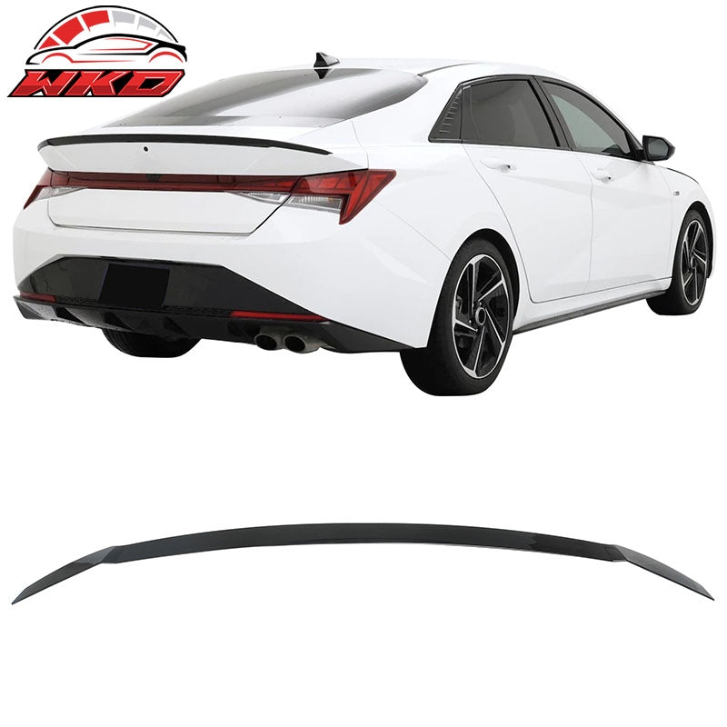 Wholesale 21-26 Hyundai Elantra N Line Style Rear Trunk Spoiler Wing Gloss Black ABS - Wikond Auto