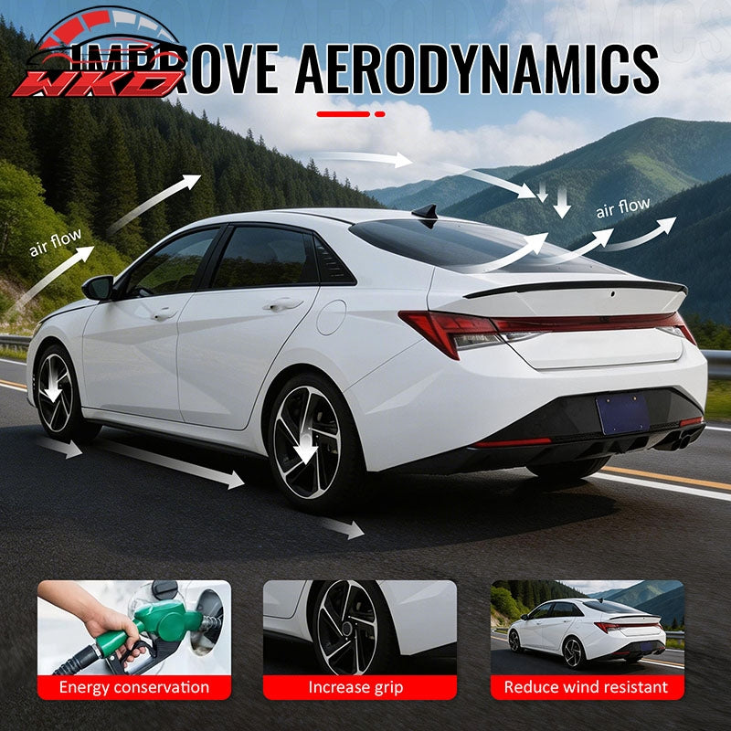 Wholesale 21-26 Hyundai Elantra N Line Style Rear Trunk Spoiler Wing Gloss Black ABS - Wikond Auto