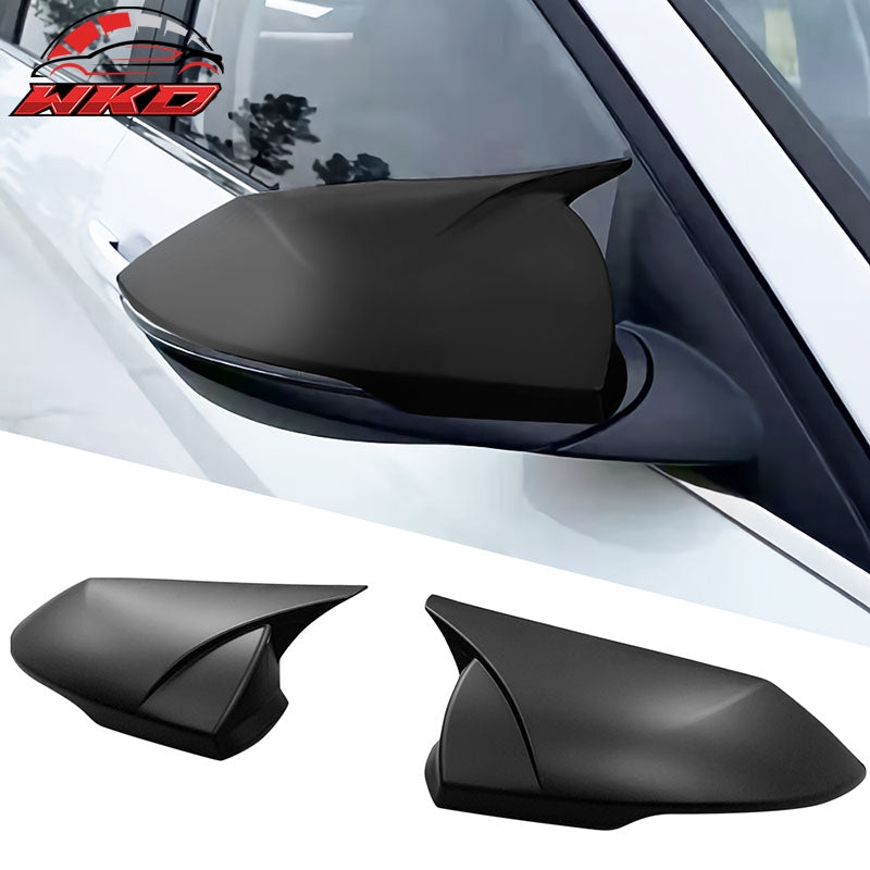 Fits 21-26 Hyundai Elantra Matte Black ABS Rear View Mirror Cover