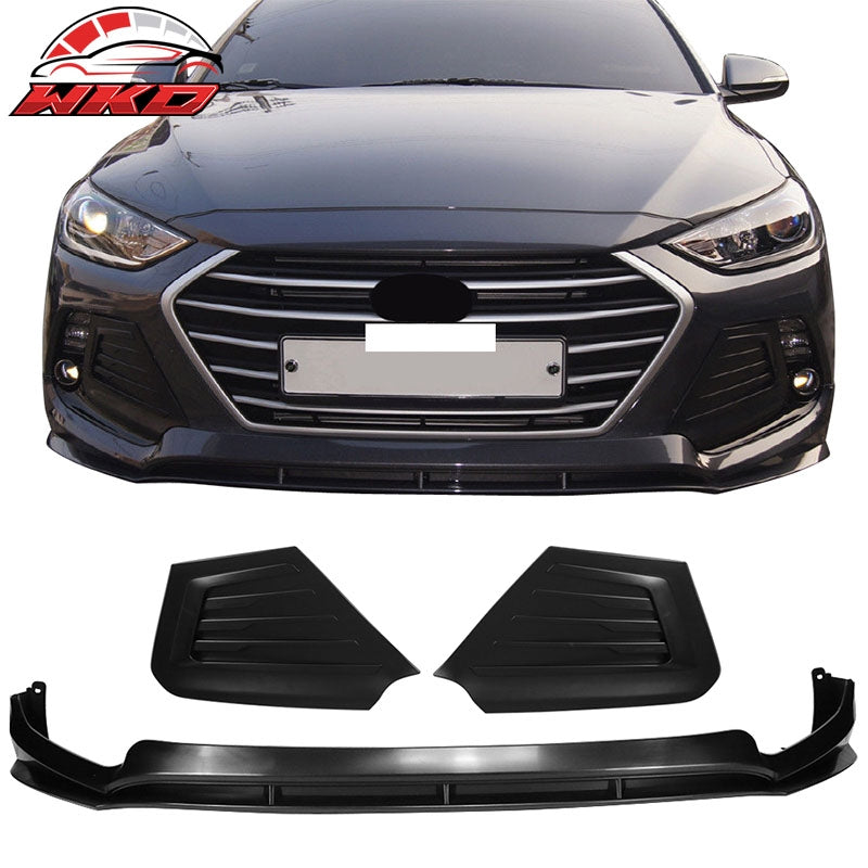 Wholesale 17-18 Hyundai Elantra SPW Style Front Bumper Lip PP