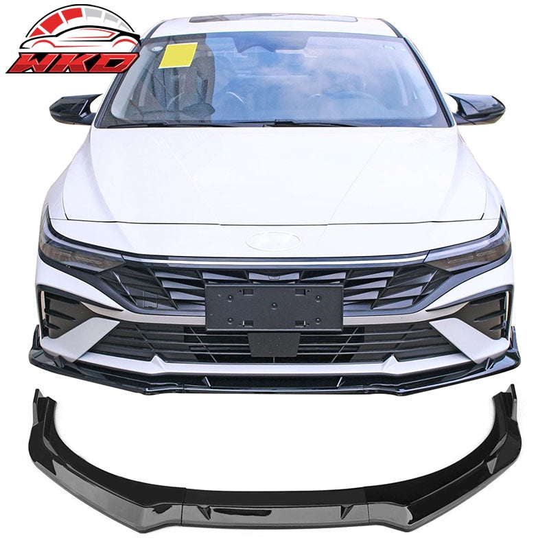 Wholesale 24-26 Hyundai Elantra Sedan IKON Front Bumper Lip Chin Spoiler Gloss Black