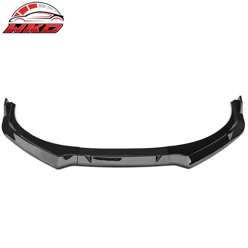 Fits 24-26 Hyundai Elantra Sedan IKON Front Bumper Lip Chin Spoiler Gloss Black