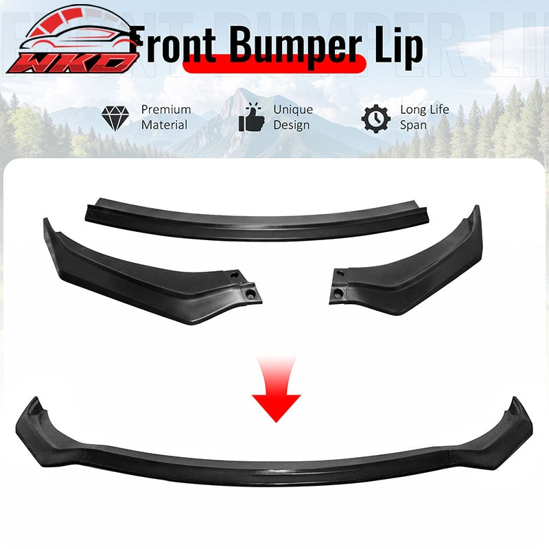 Wholesale 19-20 Hyundai Elantra Sedan IKON PU Front Bumper Lip Chin Spoiler Unpainted - Wikond Auto