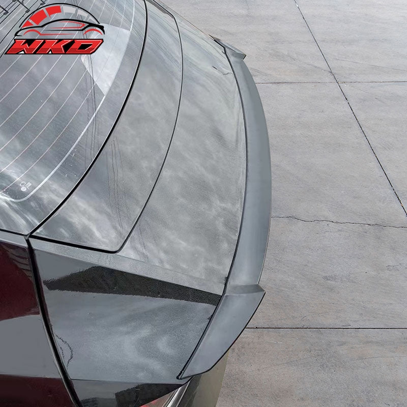 Fits 21-26 Hyundai Elantra Sedan M4 Style Gloss Black ABS Rear Trunk Spoiler Lip