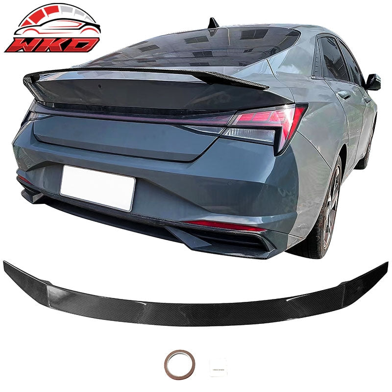 Wholesale 21-26 Hyundai Elantra Sedan Rear Trunk Spoiler Wing ABS Carbon Fiber Print