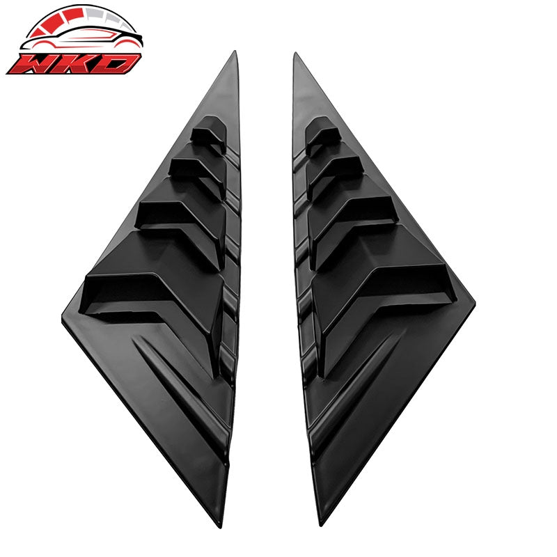 Fits 21-26 Hyundai Elantra 4DR Matte Black ABS 2PC Rear Side Vent Window Louver