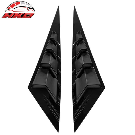 Wholesale 21-26 Hyundai Elantra 4DR Gloss Black ABS 2PC Rear Side Vent Window Louver