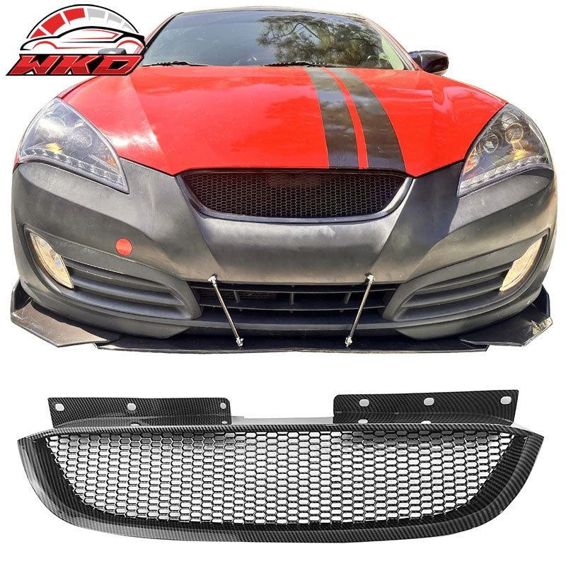 Wholesale 10-12 Hyundai Genesis Coupe Honeycomb Style Upper Grille Carbon Fiber Print