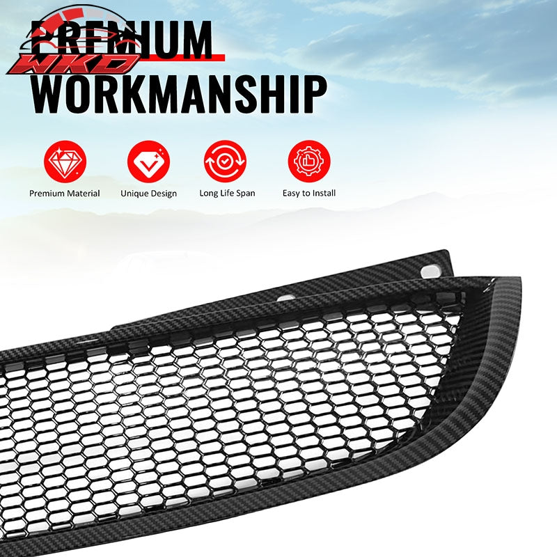 Fits 10-12 Hyundai Genesis Coupe Honeycomb Style Upper Grille Carbon Fiber Print