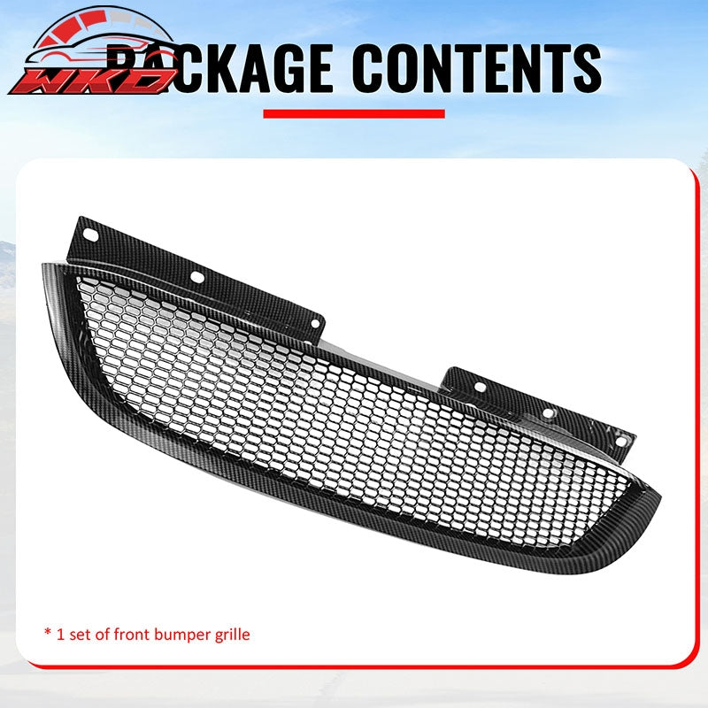Fits 10-12 Hyundai Genesis Coupe Honeycomb Style Upper Grille Carbon Fiber Print