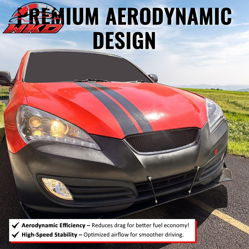 Fits 10-12 Hyundai Genesis Coupe Honeycomb Style Upper Grille Carbon Fiber Print