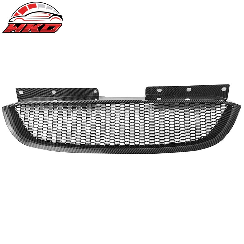 Fits 10-12 Hyundai Genesis Coupe Honeycomb Style Upper Grille Carbon Fiber Print