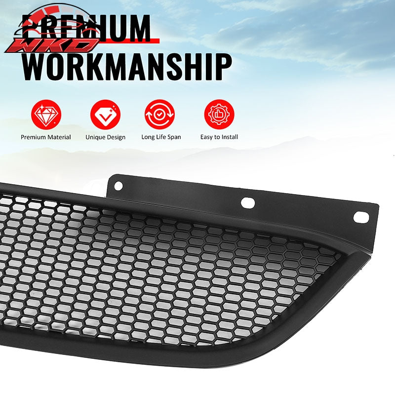 Fits 10-12 Hyundai Genesis Coupe Honeycomb Style Upper Grille Matte Black ABS